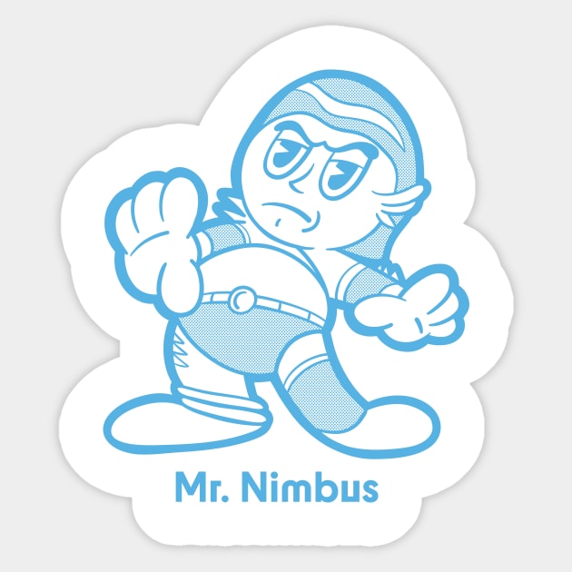 Mr. Nimbus Sticker by Chris Nixt